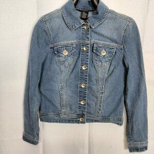 Baccini Blue Denim Jeans Jacket  size S